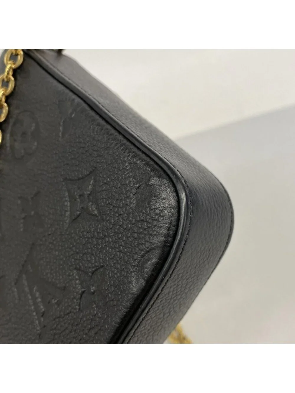Louis Vuitton Shoulder Wallet Monogram Empreinte Pochette Felicity Noir